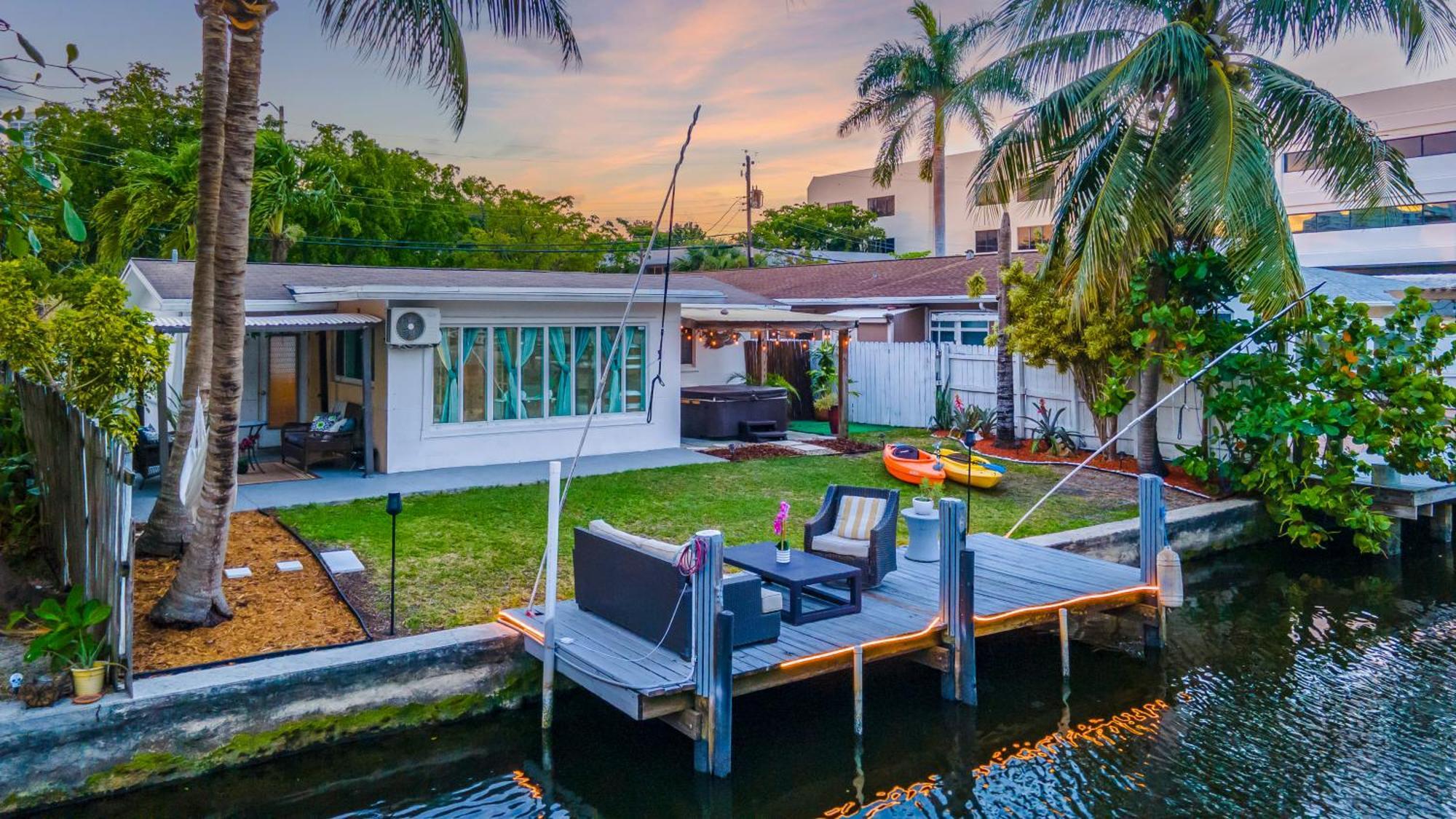 Riverwalk Villa I Private Dock & Hot Tub Fort Lauderdale Exteriör bild